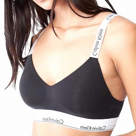 Calvin Klein Other - Calvin Klein Unlined Bralette Modern Cotton Crossback Black QF5980-001 Underwear